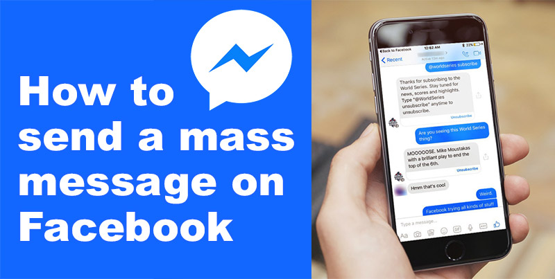 How to send a mass message on Facebook