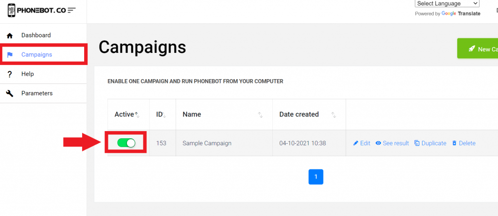 Enable Campaign Facebook add friends